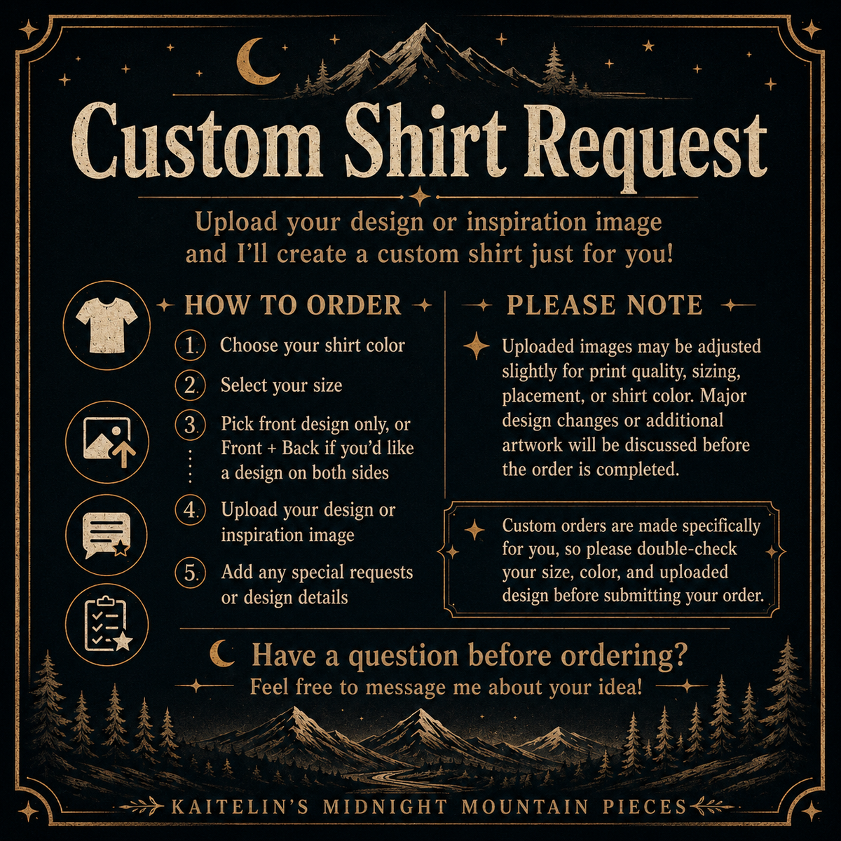 Custom Shirt Request | Personalized T-Shirt